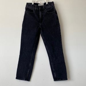 Abercrombie and Fitch The Mom High Rise Black Jeans